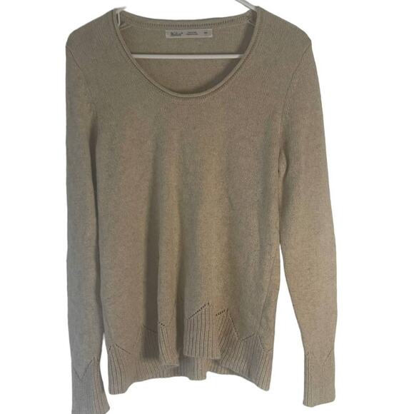 Woolrich Women's Size Medium Tan Wool Modal Blend Sweater - Picture 1 of 9